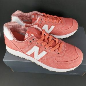 New Balance Sneakers Classic 574 Running Shoes Women Size 11 B Spiced Coral